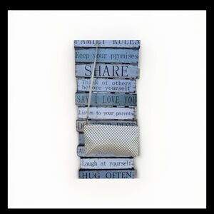 WHITING & DAVIS Vintage White Metal Mesh Clutch Purse